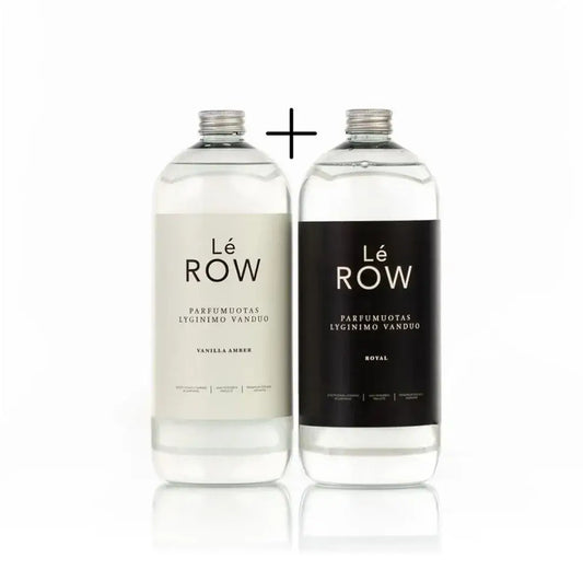 LE ROW Agua de plancha ROYAL, 1000ml + LE ROW Agua de plancha AMBER, 1000ml